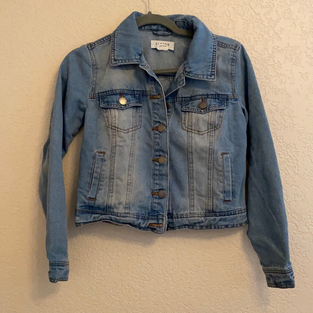 Ci Sono Denim Blue Jean Button Up Jacket Small